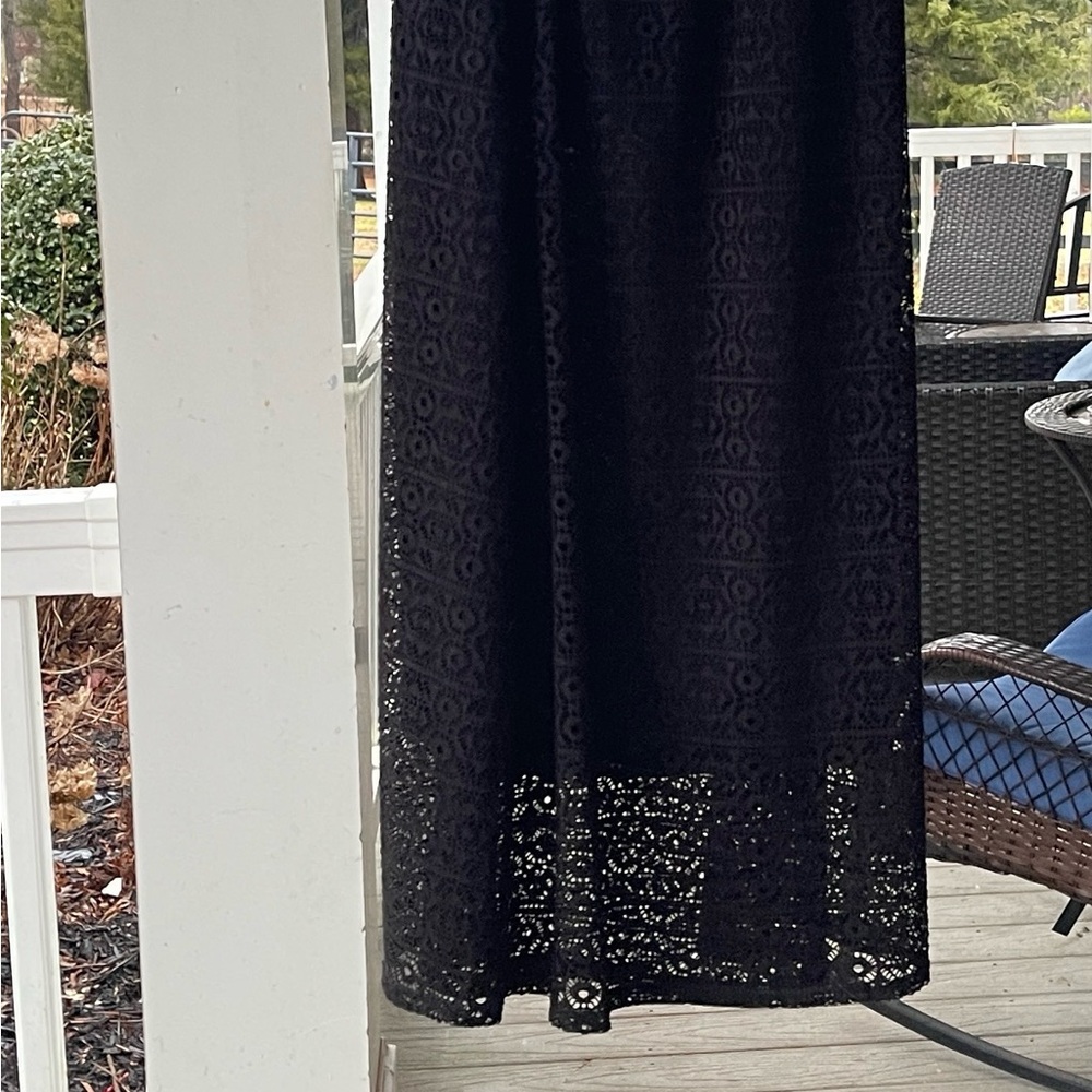 Elegant Black Lace Maxi Skirt